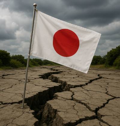 일본 지진 그래픽 이미지 [사진=챗GPT 생성 이미지]