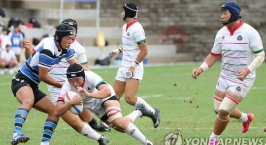 국내 럭비 경기 모습 [연합뉴스 자료사진]