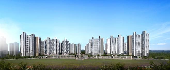 동탄 파라곤3차 투시도 [사진 = 라인건설]