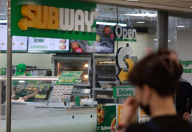 지난 3월31일 서울 시내의 한 써브웨이 매장./사진=뉴시스