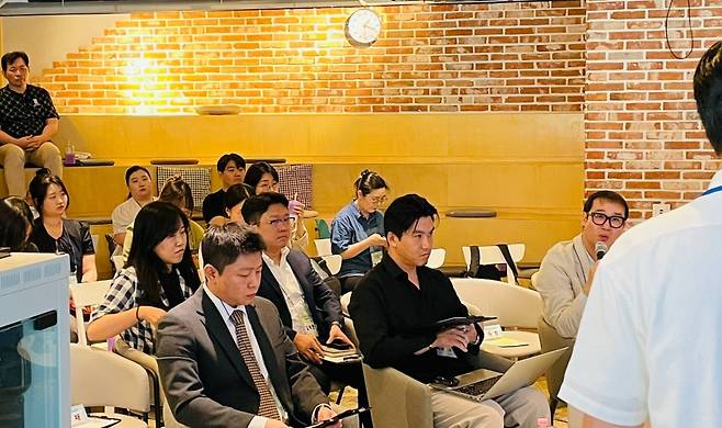 30일 '4시즌 데모데이'가 충남창업마루나비에서 진행되고 있다./사진=김성휘 기자