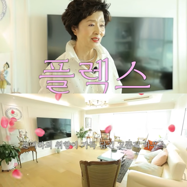 윤미라가 남산뷰 집을 공개했다./유튜브 채널 '윤미라'의 '원조 골드미스 배우 윤미라 생애 최초 억대급 뷰 집 최초 공개'