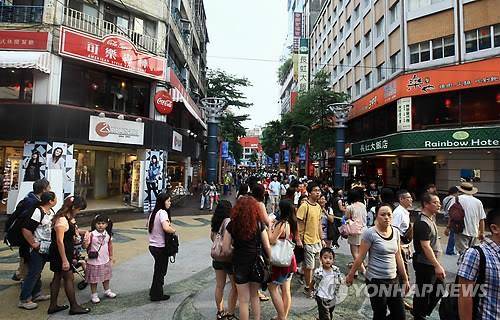 타이베이 거리(기사 내용과 직접적 관련은 없음) [연합뉴스 자료사진]