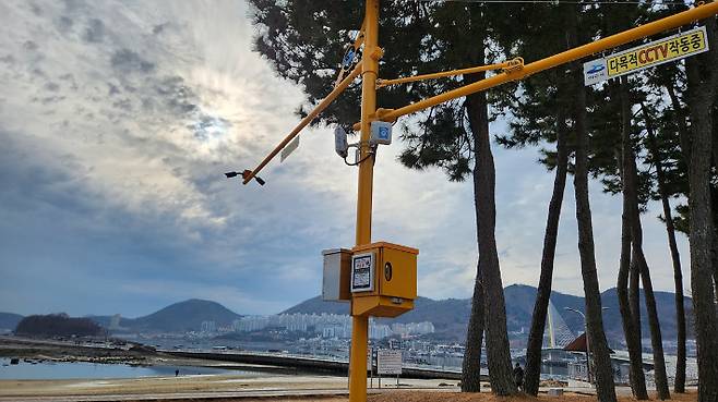 웅천친수공원에 설치된 공공와이파이. 여수시 제공
