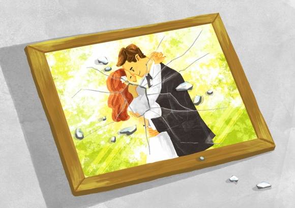 파혼 이미지. 아이클릭아트