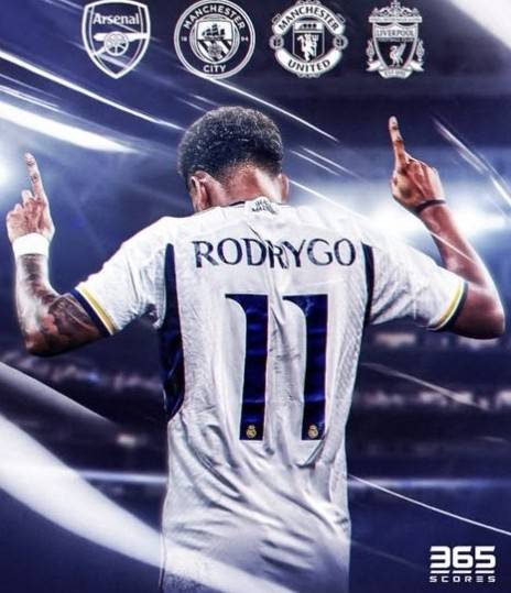 호드리구 영입에 관심을 보였다고 알려진 구단. 365SCORES