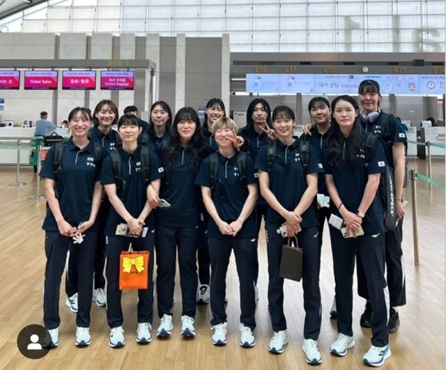 한국 여자농구 대표팀. /사진=대한민국농구협회 SNS