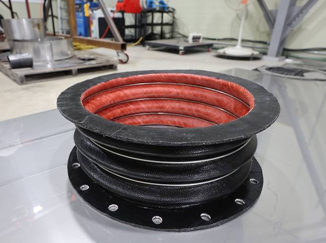 칸엔지니어링이 개발한 패브릭 익스팬션 조인트 [촬영 장지현]