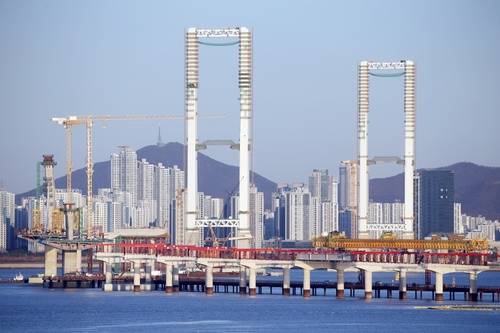 인천 제3연륙교 건설 현장 [인천경제자유구역청 제공. 재판매 및 DB 금지]