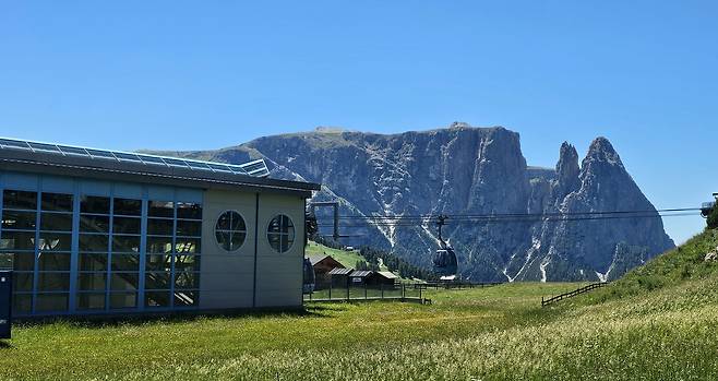 남티롤 자이저 알름(Seiser Alm) 케이블카 하차장 [촬영 이재현]