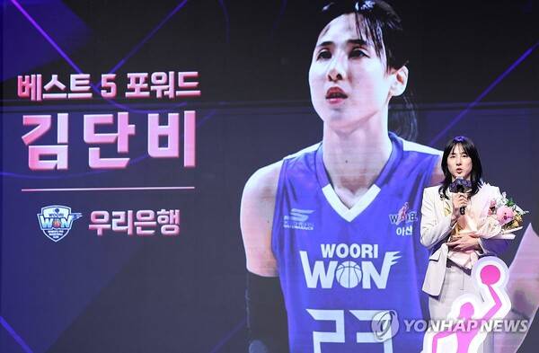 여자농구 연봉 1위 김단비. ⓒ연합뉴스