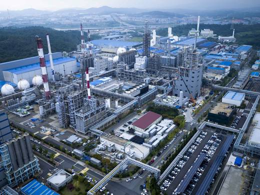 효성화학 용연공장 전경. 효성화학 제공.