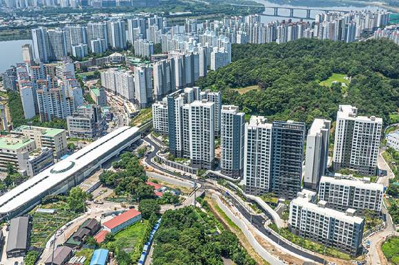 도심역 한양수자인 리버파인 전경 [사진=BS한양 ]