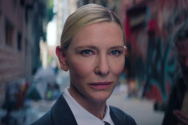 Cate Blanchett, appearing in "Squid Game" Season 3 (Netflix)