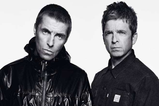 밴드 오아시스의 리안 갤리거(왼쪽), 노엘 갤리거 형제. 사진| 공식 홈페이지