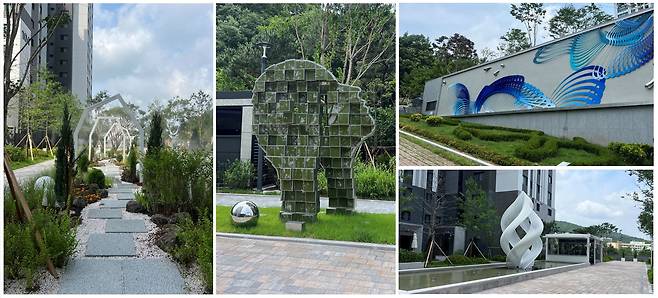 분당 아테라 조경특화 모습 금호건설 제공