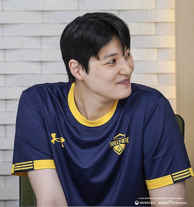 현대건설 유니폼을 입은 김희진 [현대건설 인스타그램 캡처. 재판매 및 DB 금지]