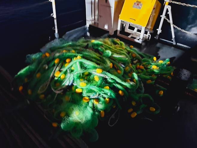 동해해경 경비함정이 수거한 해양 폐기물 [동해해경 제공. 재판매 및 DB 금지]