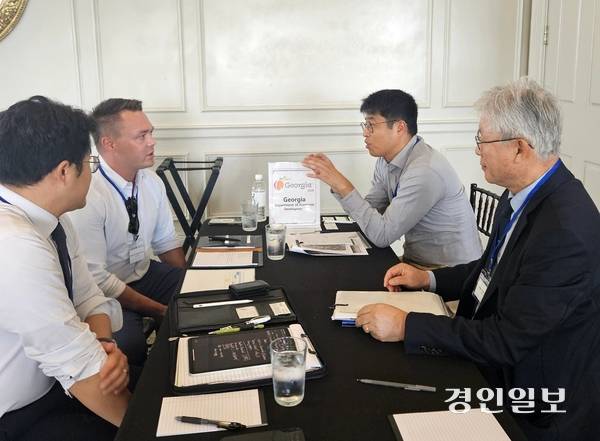 미국 조지아주에서 열린 주정부 및 관련 전문기관 1대1 상담회 모습. /경기도 제공