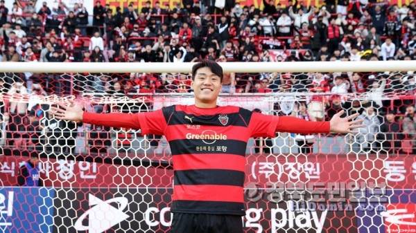 첫 국가대표로 발탁된 포항스틸러스 공격수 이호재.