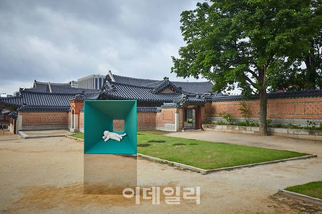 2~7일 열리는 전시 ‘경복궁 생각’ 중 ‘교태전 동심원’ 조형물. (사진=국가유산진흥원)