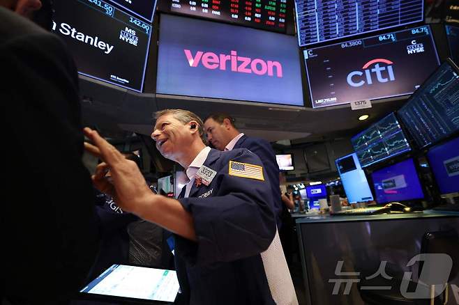미증시 트레이더들. ⓒ AFP=뉴스1