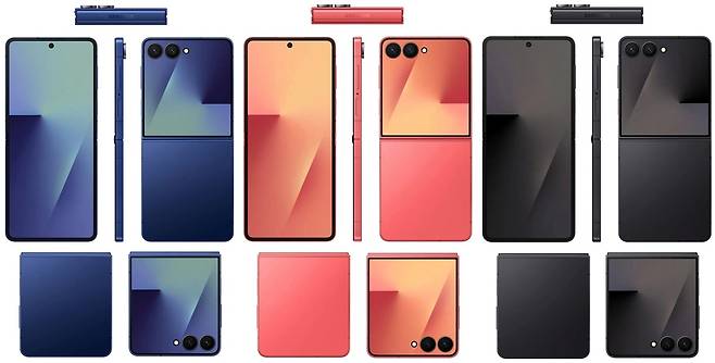 갤럭시Z플립7 공식 렌더링 이미지 (에반블레스 제공)/뉴스1