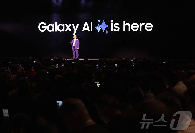 프랑스 파리 ‘카루젤 뒤 루브르’ 전시관에서 열린 삼성전자 ‘갤럭시 언팩 2024’ 행사 2024.7.11/뉴스1 ⓒ News1 이준성 기자