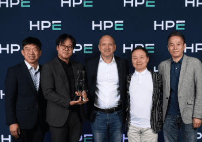 엠키스코어는 HPE의 'AI 솔루션 프로바이더상'을 받았다. (사진=HPE)