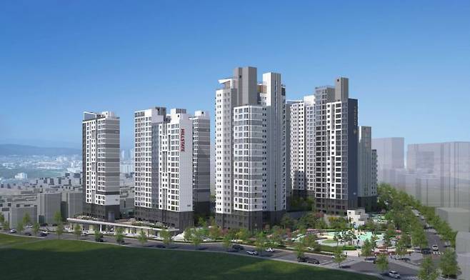 고척 힐스테이트 푸르지오 투시도. 현대건설.