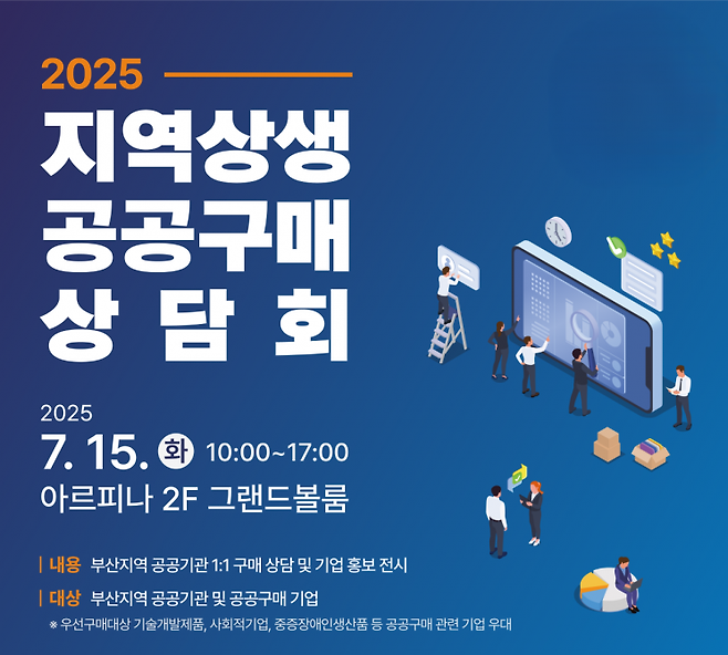 '2025 지역상생 공공구매 상담회' 포스터.