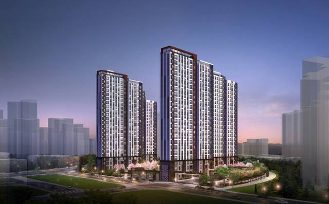 금성백조건설 ‘평택 고덕 A48블록 금성백조 예미지’ 투시도