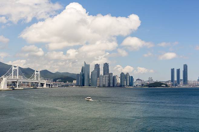 부산 바다 모습. 클립아트코리아