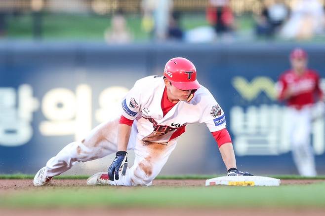 ▲2루 도루에 성공한 김호령 [KIA 타이거즈]