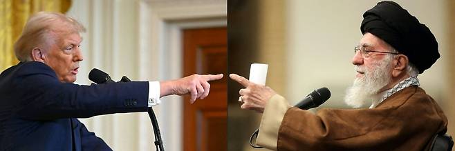 도널드 트럼프 미국 대통령(왼쪽)과 아야톨라 알리 하메네이 이란 최고지도자(오른쪽) / 사진=연합뉴스