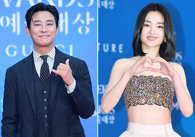 배우 주지훈(왼쪽)과 김태리가 지난 5월 열린 제61회 백상예술대상에서 최우수 연기상을 수상했다. [사진 = 스타투데이]