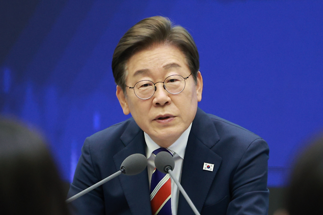 이재명 대통령. 연합