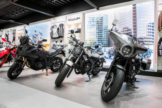 혼다 모터사이클 대전 1층 전시장 모습. 사진제공=혼다코리아