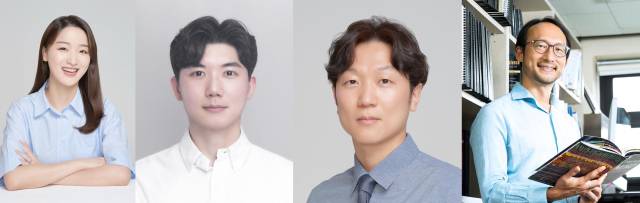 가천대 배효진 박사(공동1저자), 서울대 서재우 학생(공동1저자), 가천대 김창업 교수(공동교신저자), 서울대 김상정 교수(공동교신저자)(사진 좌측부터). 사진 제공 = 가천대