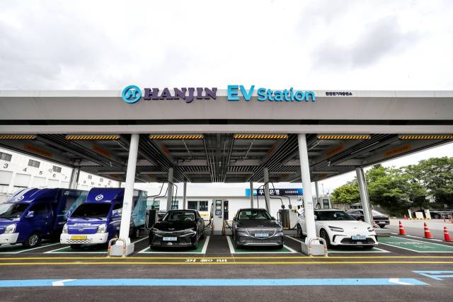 김포공항 인근에 위치한 한진의 전기차 충전소 전경. 사진 제공=한진