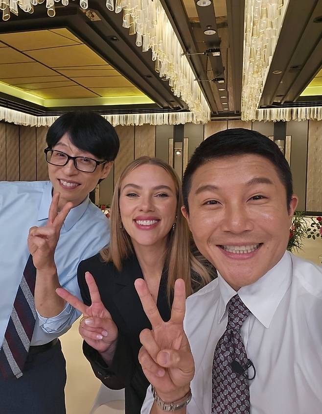 유재석, 스칼렛 요한슨, 조세호. 사진|‘유퀴즈 온더블럭’ 인스타그램