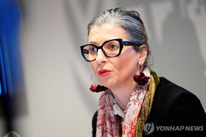 프란체스카 알바네제 유엔 팔레스타인 점령지 특별보고관 [로이터 연합뉴스 자료사진. 재판매 및 DB 금지]