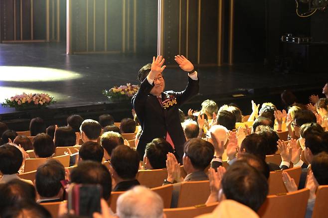 지난 1일 '내편중구 성과공유회'에 참석한 김길성 중구청장 [서울 중구 제공. 재판매 및 DB 금지]