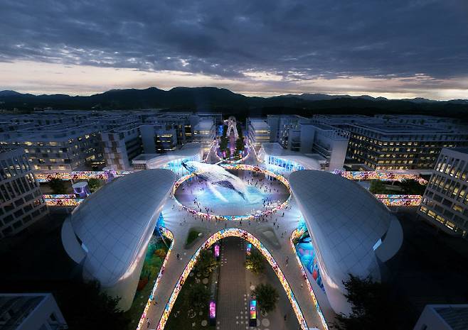 세종 국가시범도시 내 상징광장 가상도. 사진=행복청 제공.