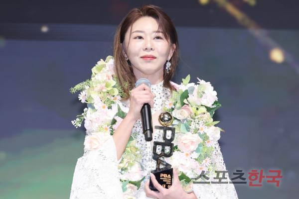 여자프로당구(LPBA) 8개 대회 연속 우승하며 독주 체제를 구축한 김가영. ⓒ이혜영 기자 lhy@hankooki.com