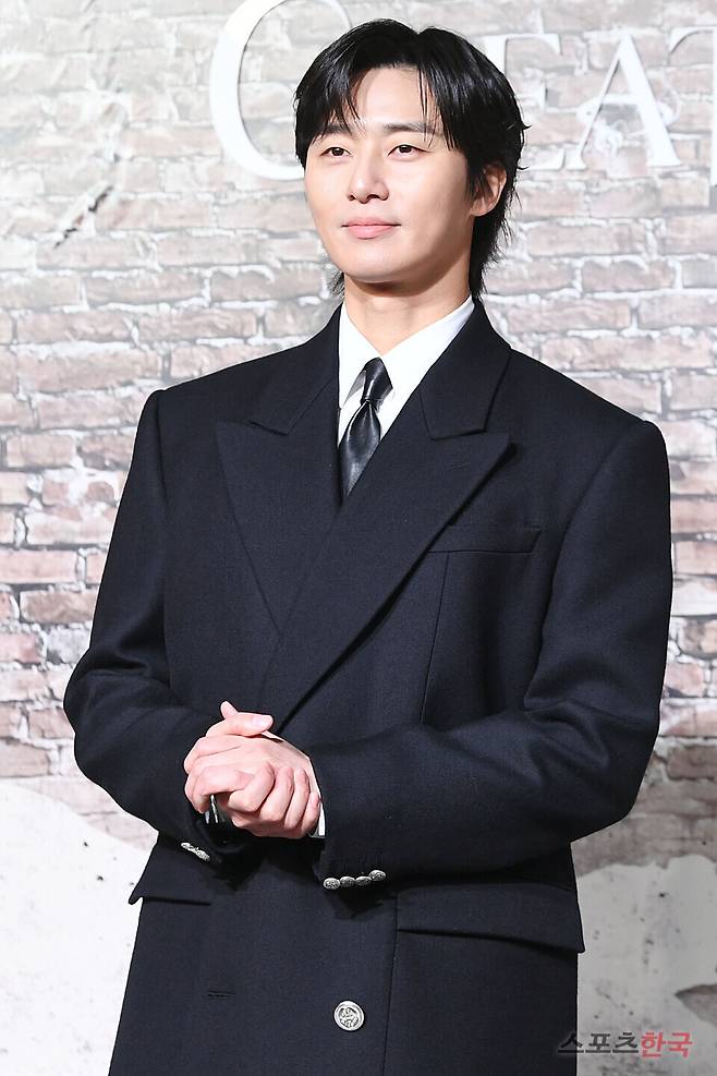 넷플릭스 오리지널 시리즈 '경성크리처' 제작발표회에 참석한 배우 박서준. ⓒ이혜영 기자 lhy@hankooki.com