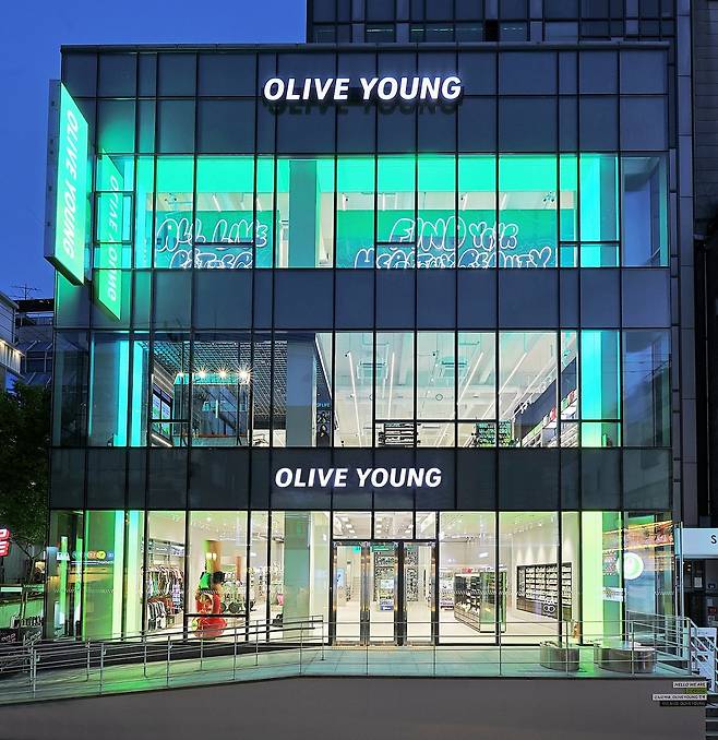 Olive Young's Hongdae Playground store (Olive Young)
