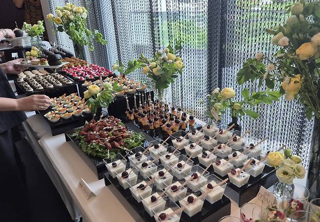 디아드에서 이용할 수 있는 케이터링 음식. 구정하 기자