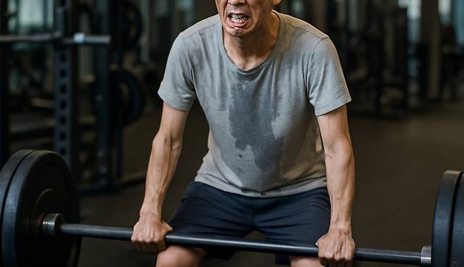 횡문근융해증을 예방하려면 운동할 때 몸이 적응할 수 있도록 자신의 몸 상태를 파악해가며 무게를 점진적으로 늘려야 한다. /그림=AI 생성