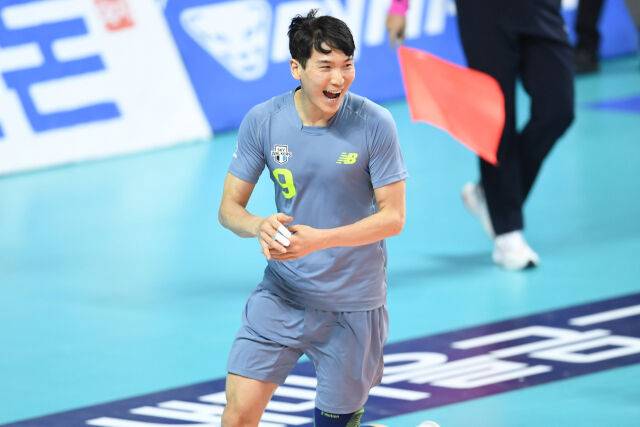 환호하는 박주형./KOVO